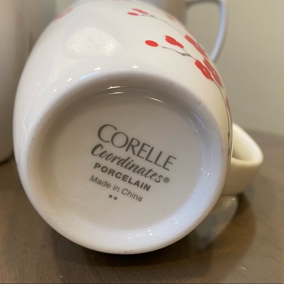 ❌SOLD❌ Corelle | Coordinates Hanami Garden Porcelain Mug Set - Picture 4 of 4